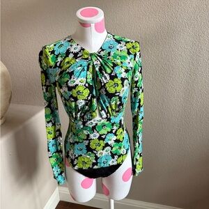 Zara Floral Bodysuit, Size Small